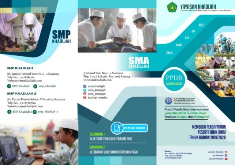 brosur pendidikan SMP