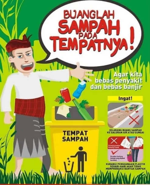 poster membuang sampah