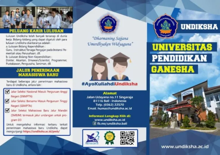 brosur iklan universitas pendidikan ganesha