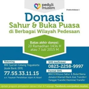 contoh iklan donasi peduli muslim