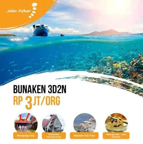 iklan wisata paket promo bunaken