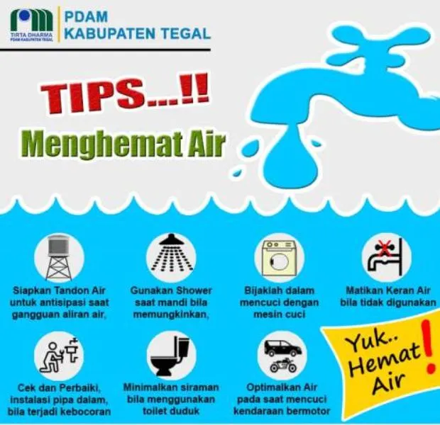 beberapa tips menghemat air